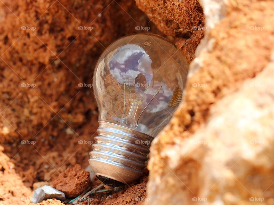 Macro lamp under the shade