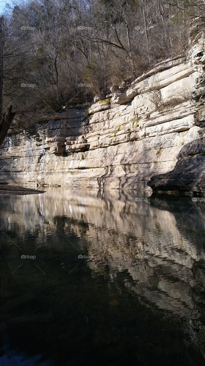 Rock wall reflection