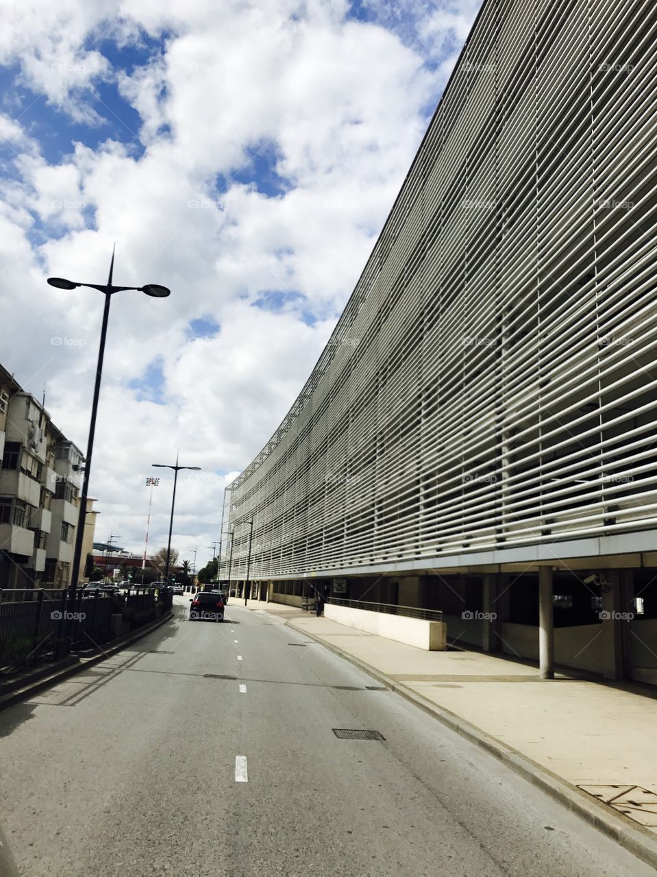 #sky #roads #carpark #building