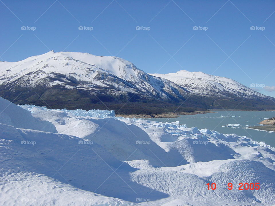 on the Glacier Perito Moreno. Argentina