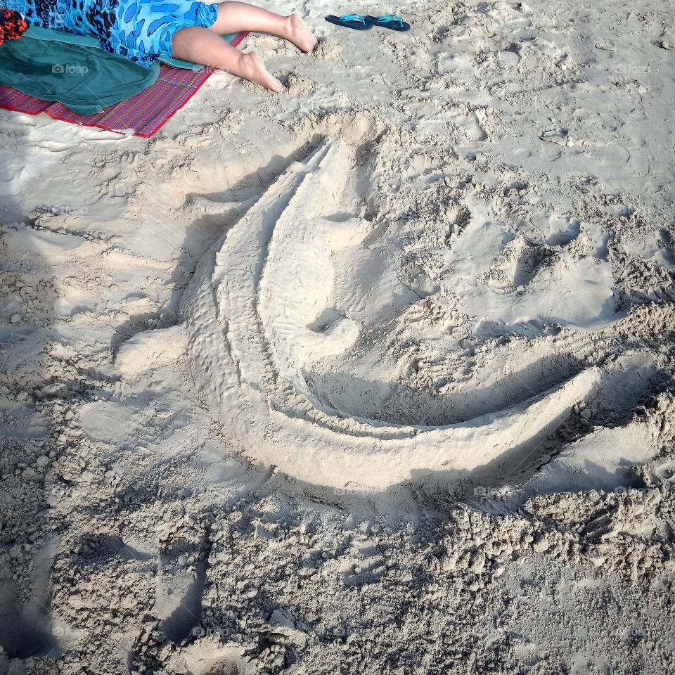 crocodile sand