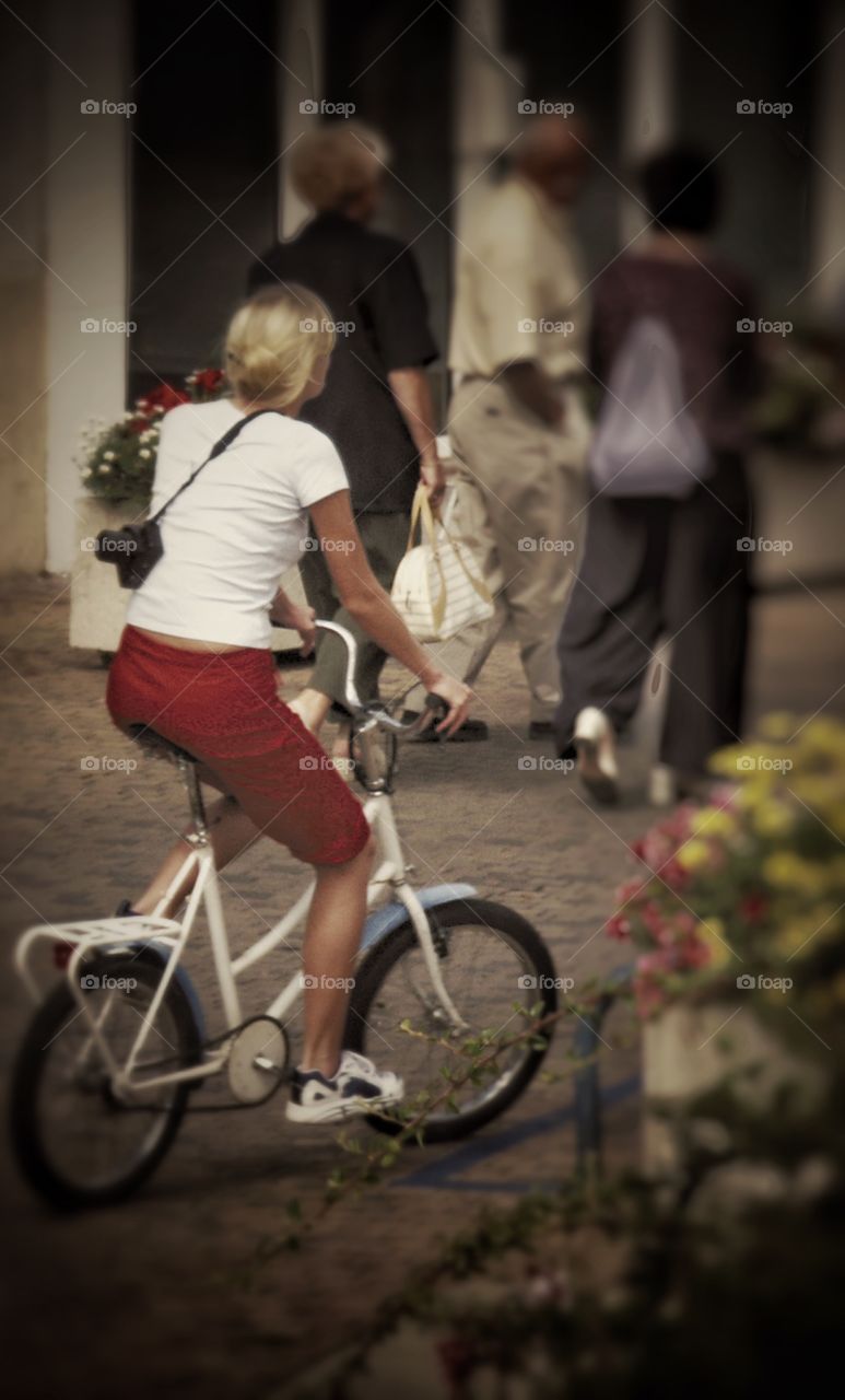 Cycling. Woman