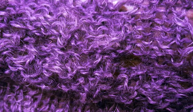 Purple knitting project