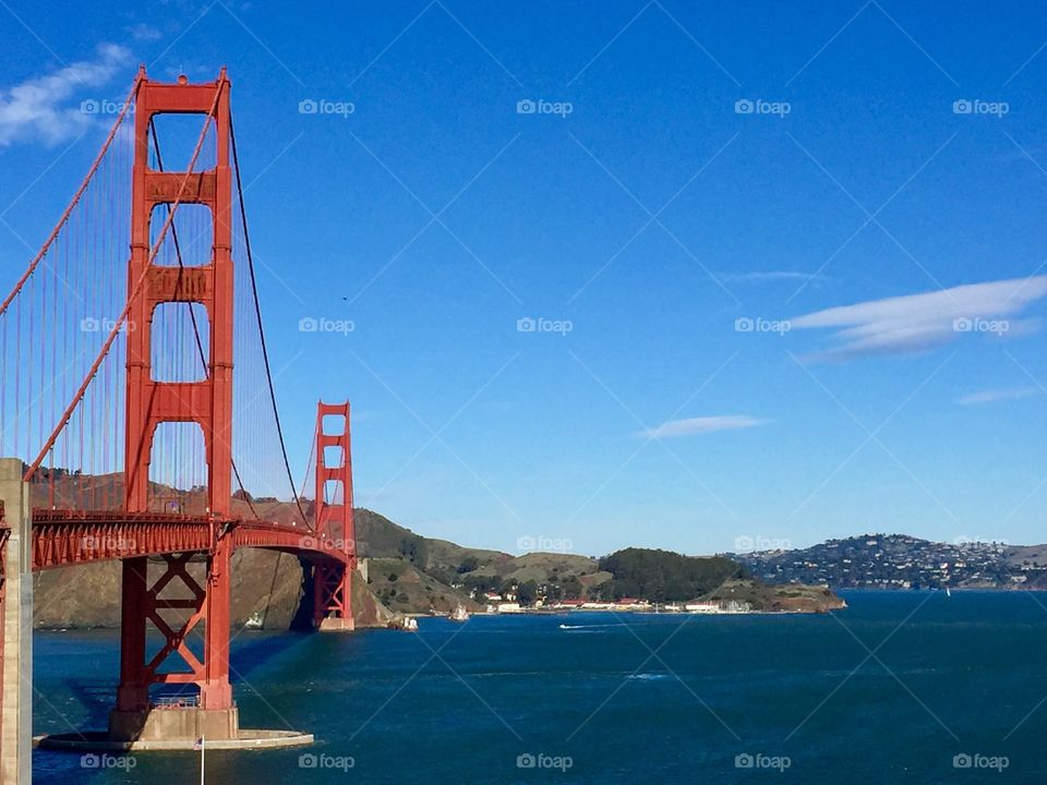 The Golden Gate Bridge in San Francisco, California. 