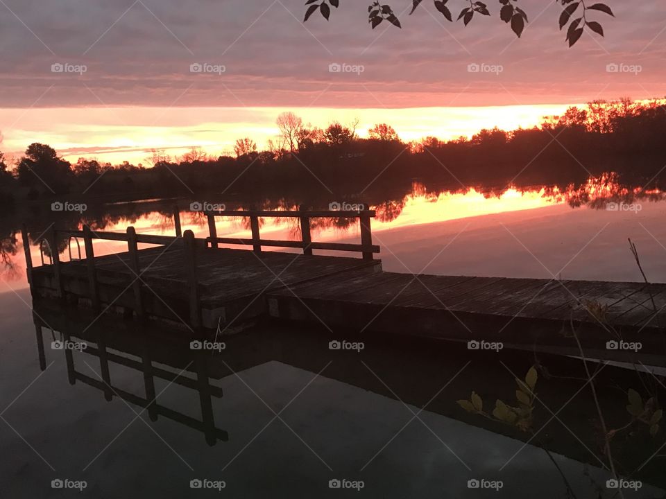 My Point of View, Old Dock, Sunrise, at the Lake