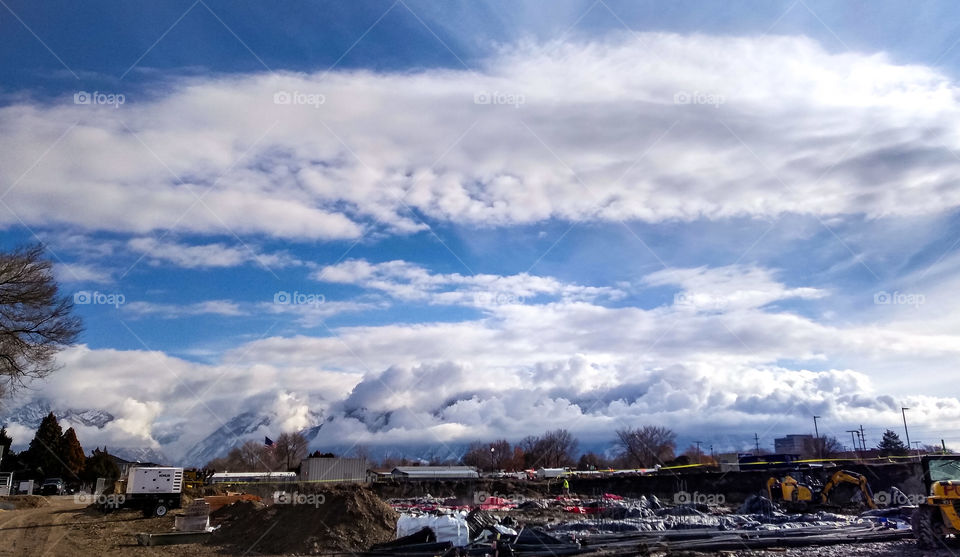 amazing Utah cloud cover / east mountains