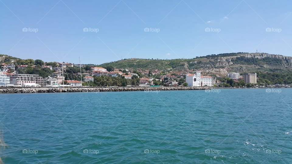 a view from the sea