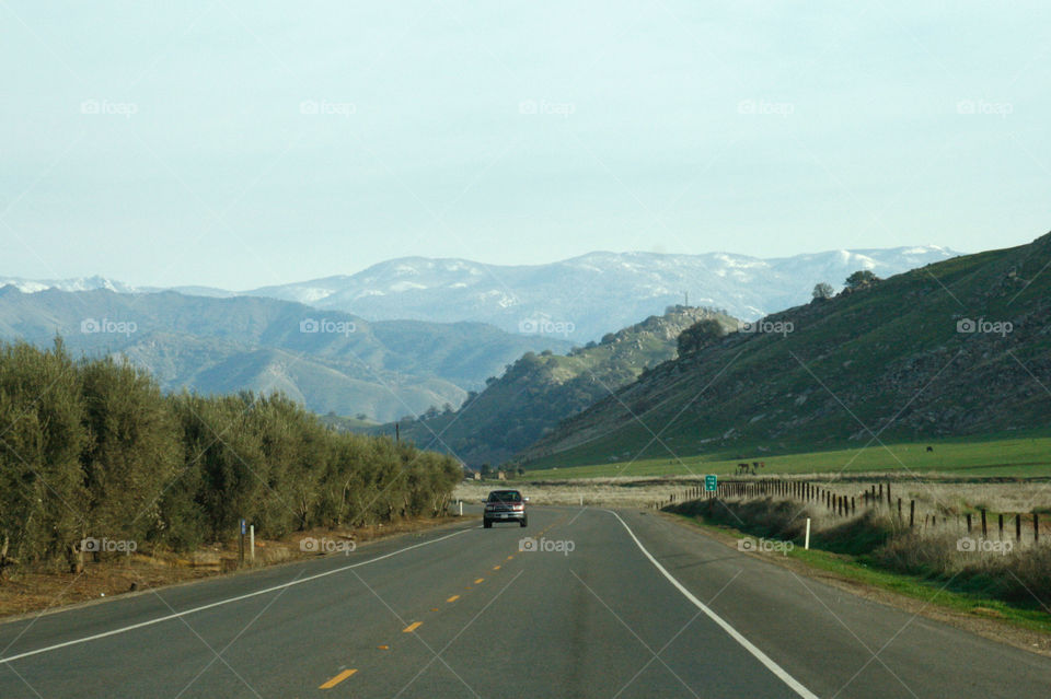 Road in mountain 