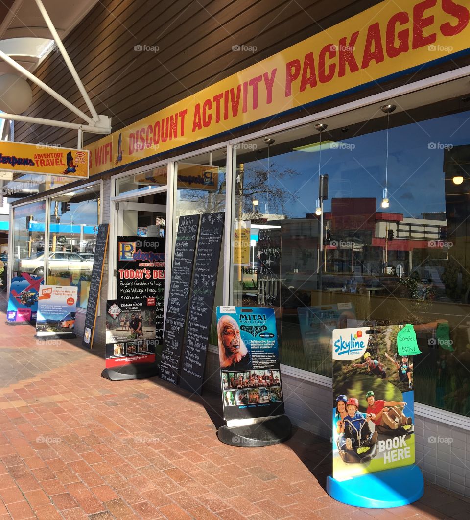 Traveling agent at Rotorua 