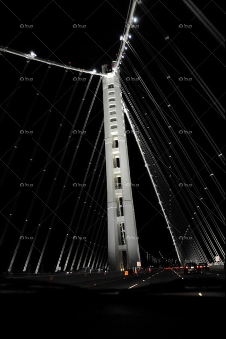 New bay bridge at night