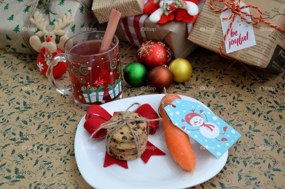 Preparing snacks for Santa