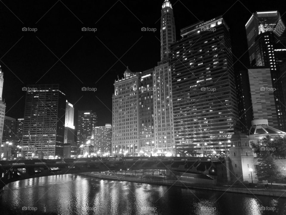 Chicago at night 