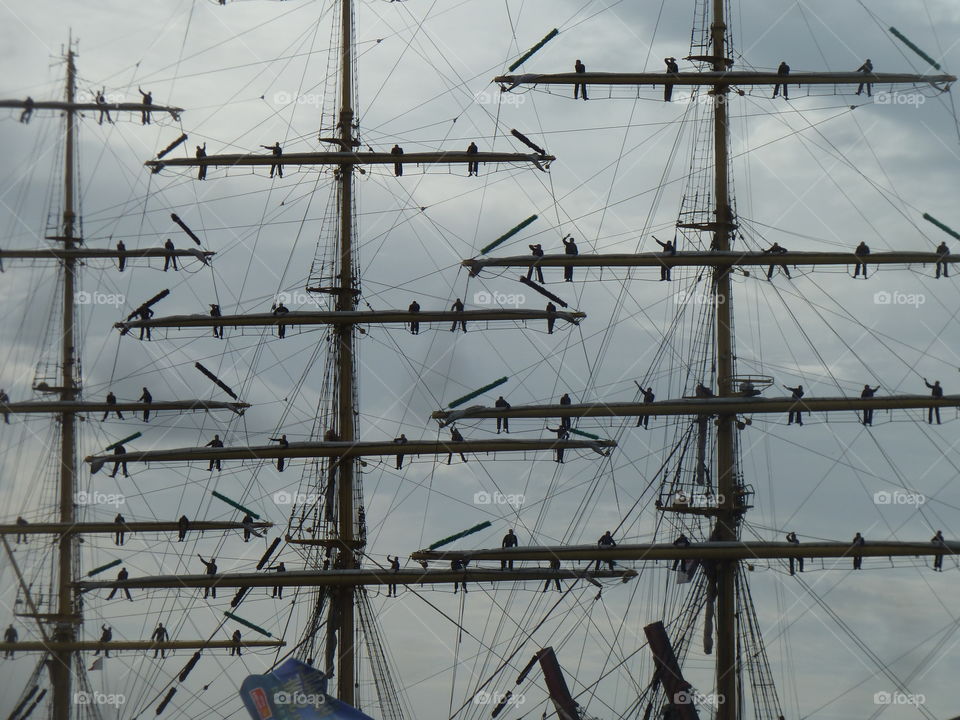 mexican sailors at the armada of rouen