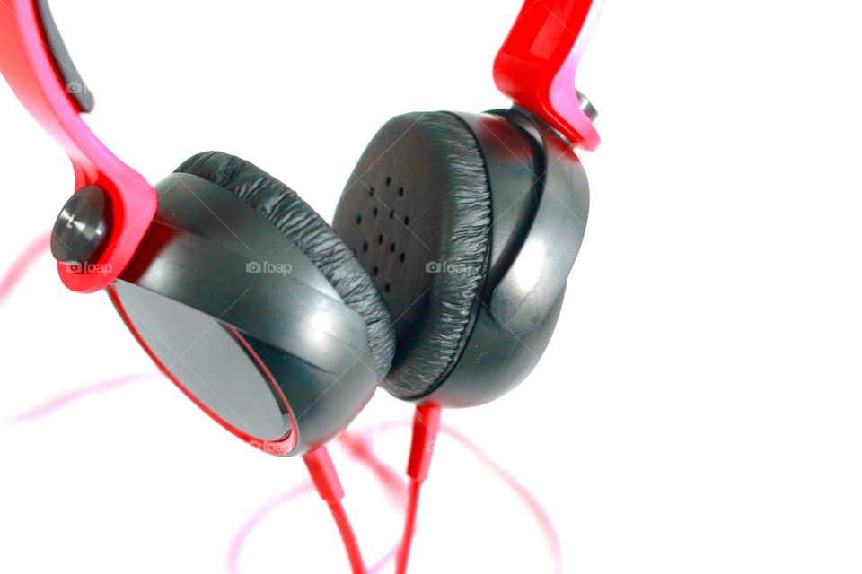 Red earphone 