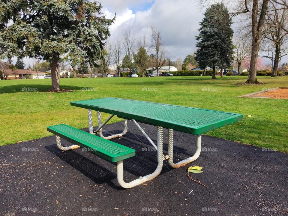 green table