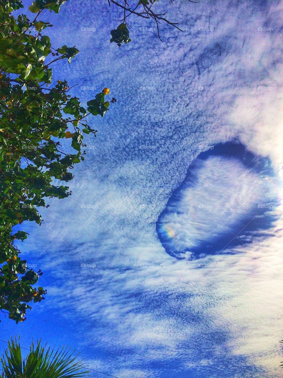 Strange cloud formation