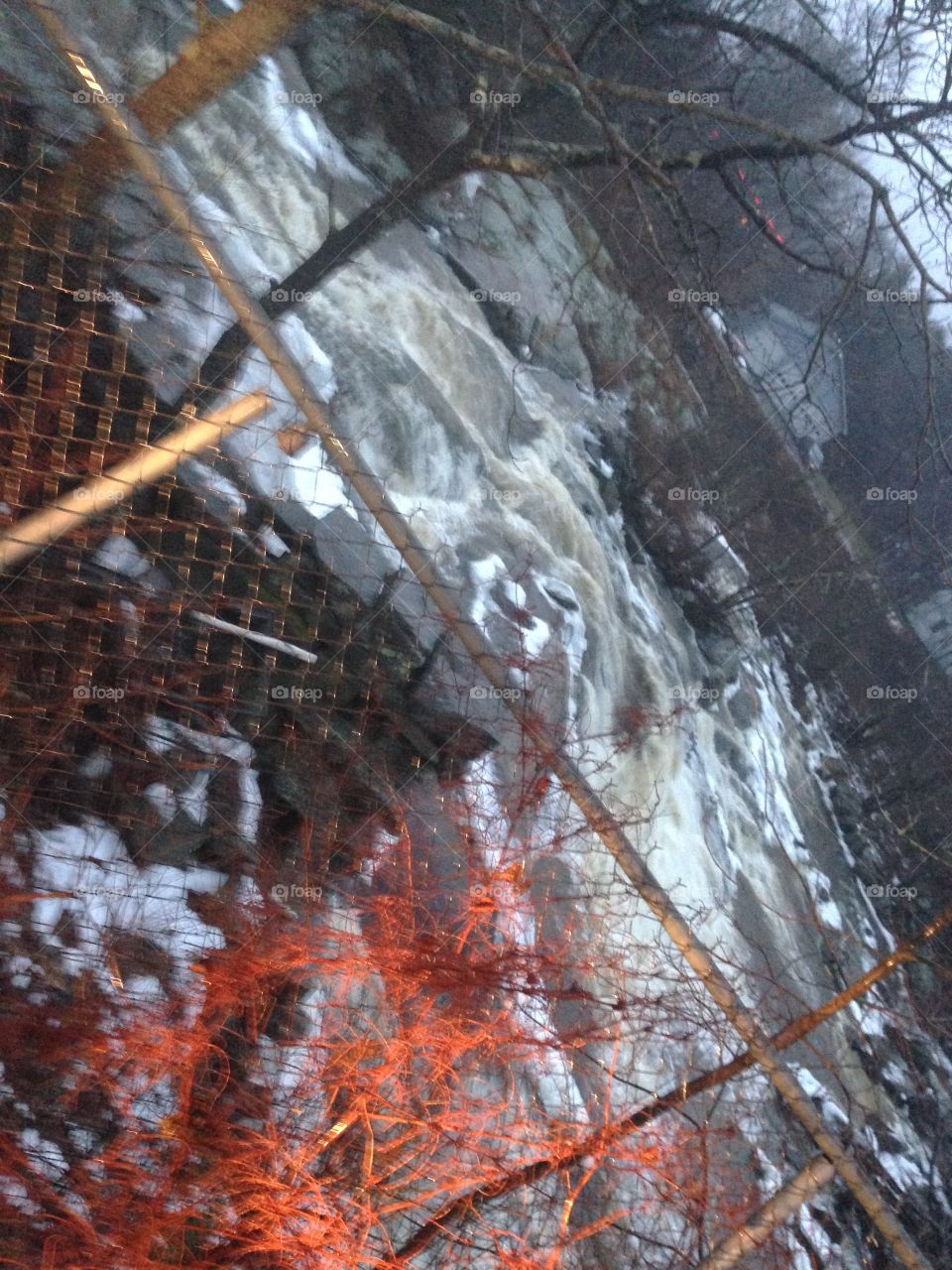 Medomak River durning a storm