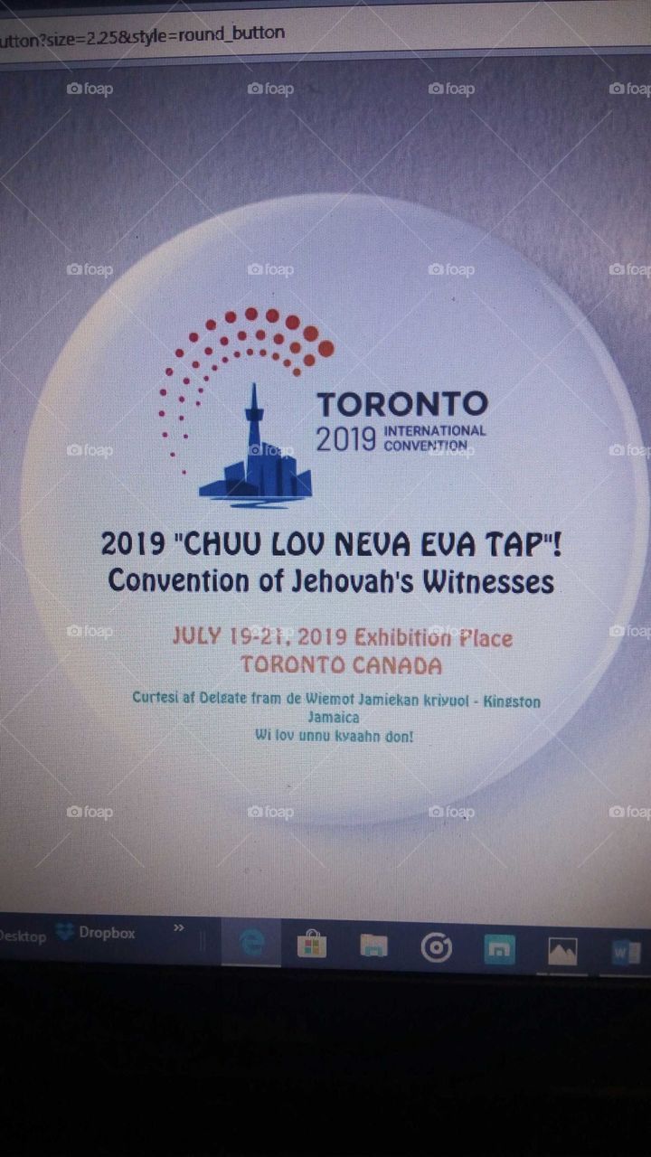 JW international convention pin