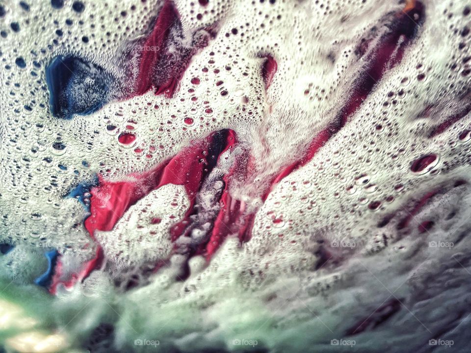 Soap suds at the car wash 