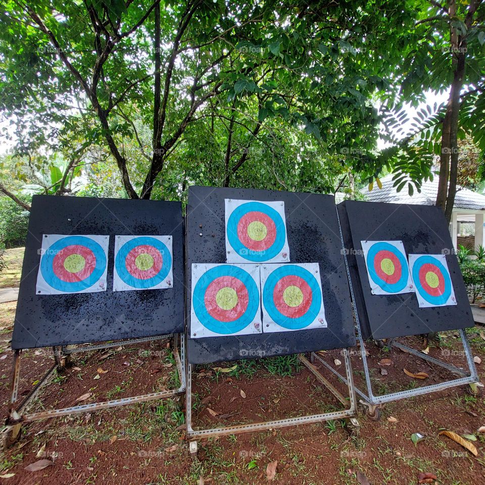 archery target board ready to use for match