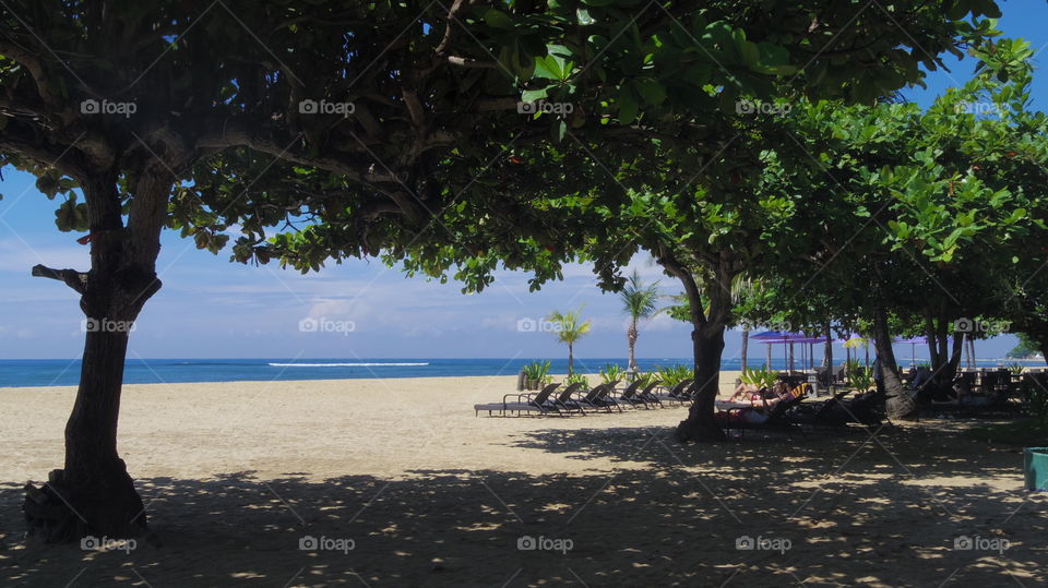 on the beach. at Sanur in Bali