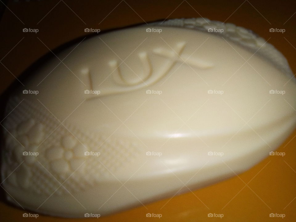 LUX soap. This is so fragrant and has flower carvings which are so awesome! I took this photo before using it up