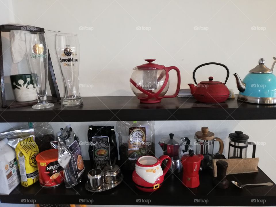 Coffee shelf in Iris place