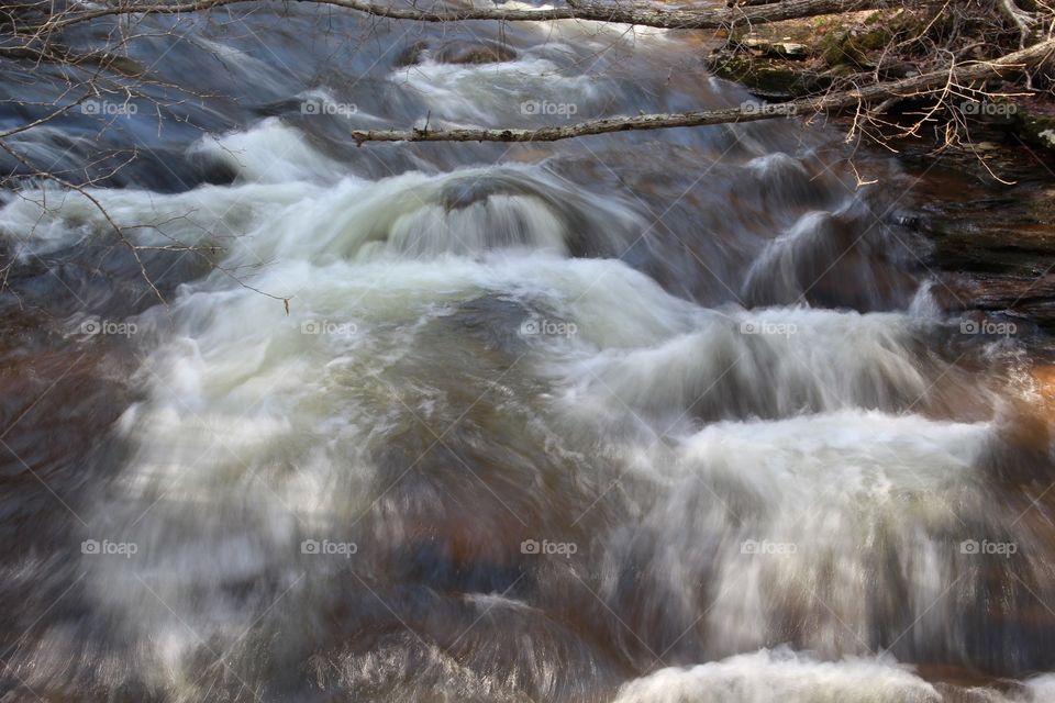 Rippling spring rapids