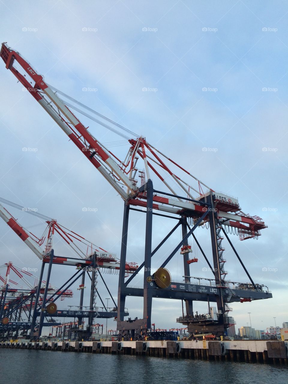 Port of Long Beach cranes 