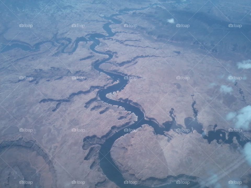 view from airplane