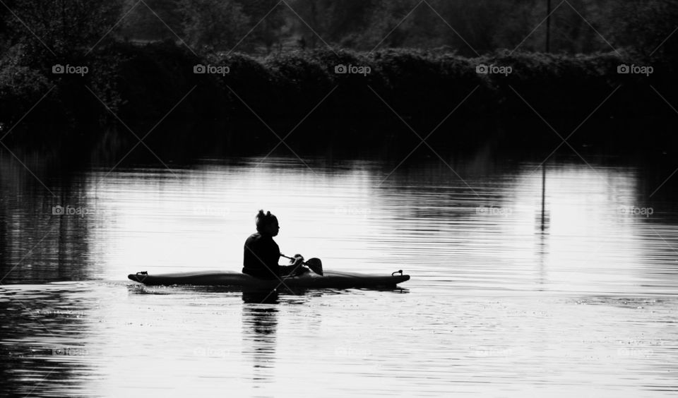 Serenity.. kayaking at sunset