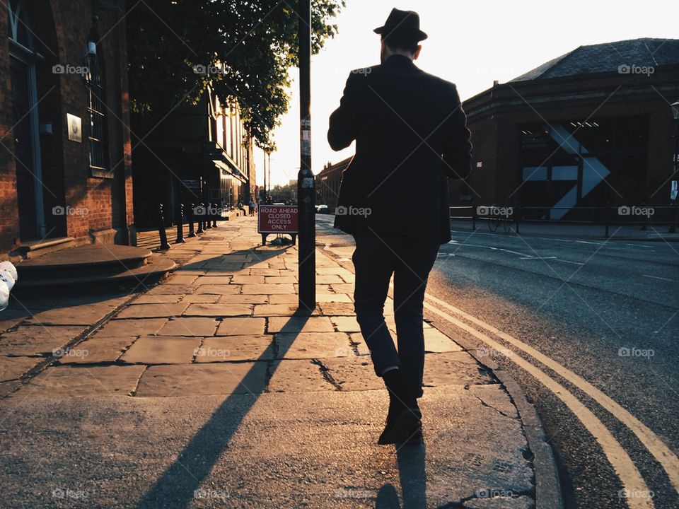 Walking towards the sunlight 