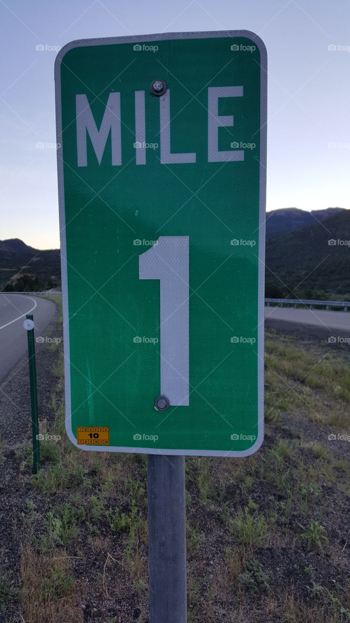 road sign