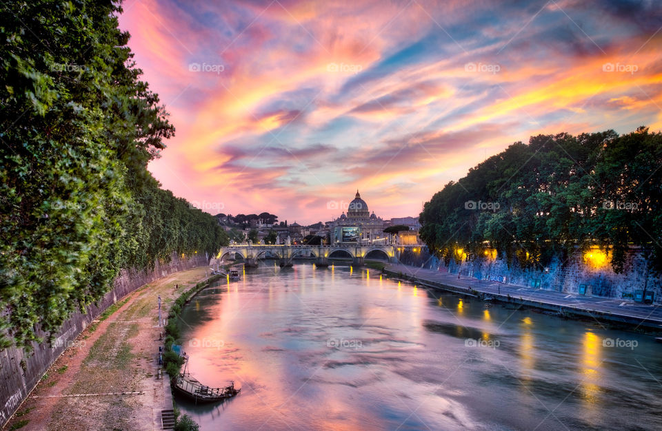 Sunset over the Vatican 