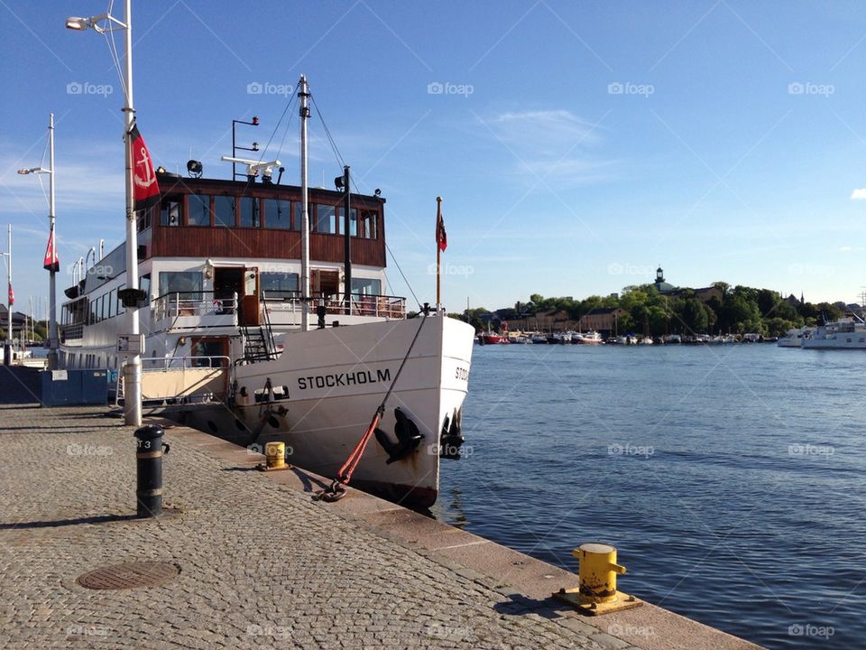 Old boat in Stockholm