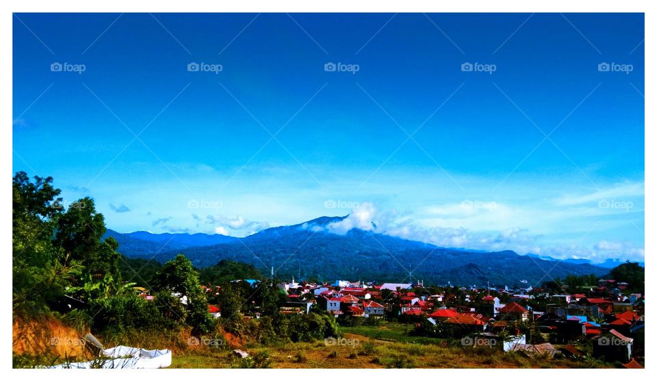 Landscape Mount "SESEAN" is the biggest and famous mountain in North Toraja - Captured on March 21st, 2023 - Rantepao, north Toraja regency, Indonesia.