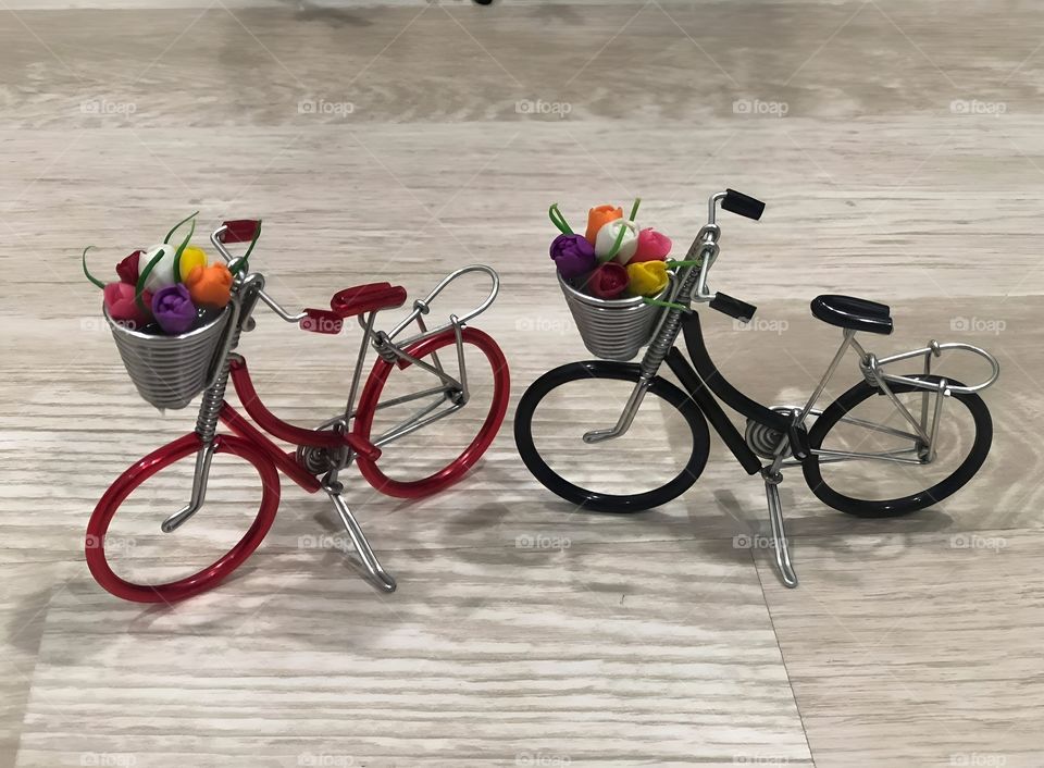 wire bicycle hand make with idea