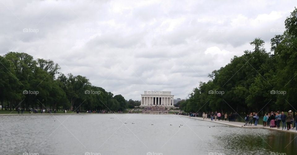 Lincoln Memorial view from The Reflection Pool