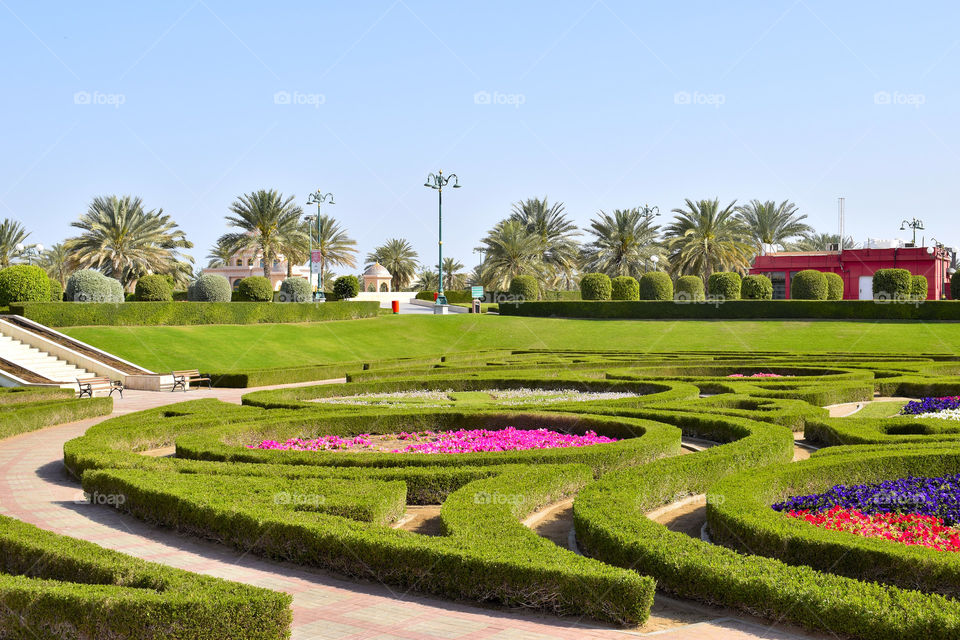 Roads inside the gardens