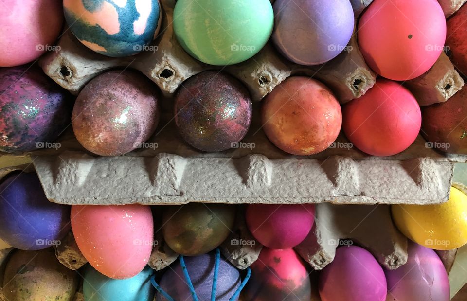 Colorful Easter eggs 