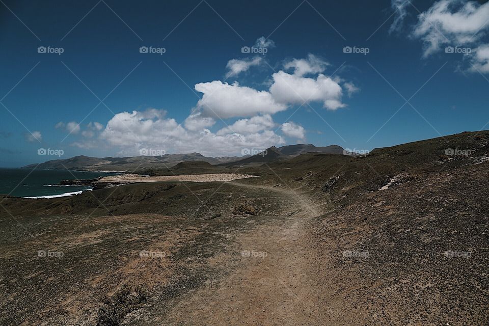 Amazing landscape on Fuerteventura 