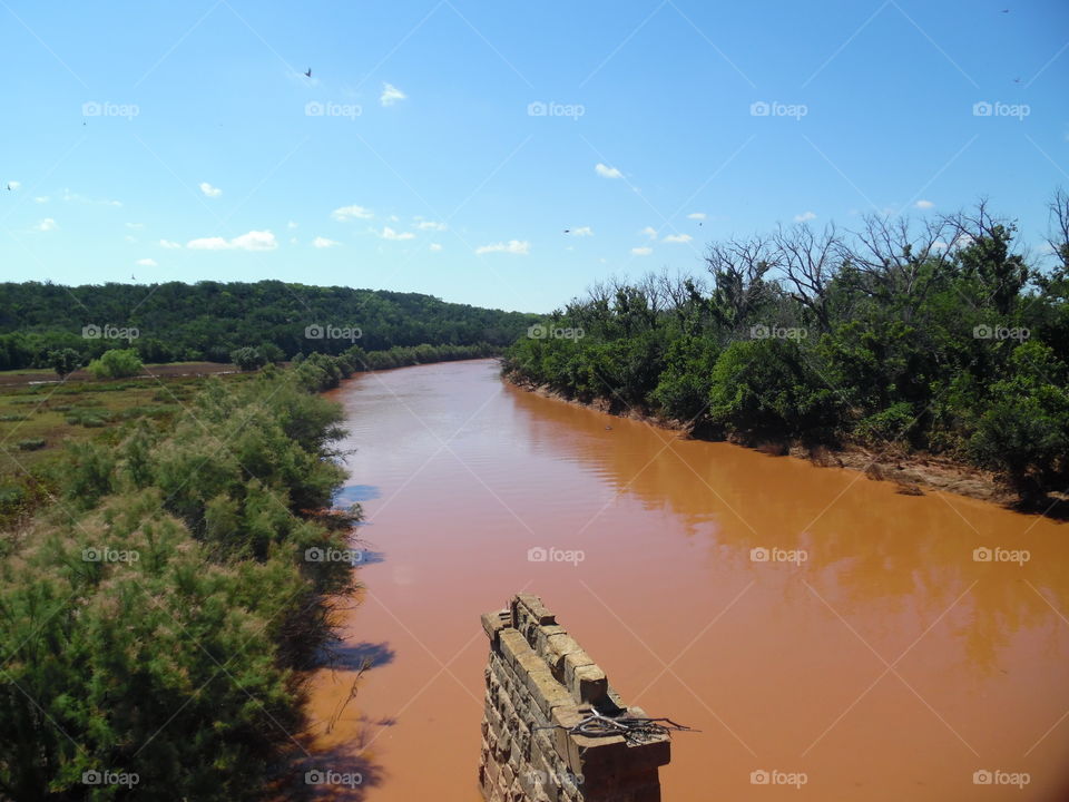 old bridge stand. this rock used to support the old bridge