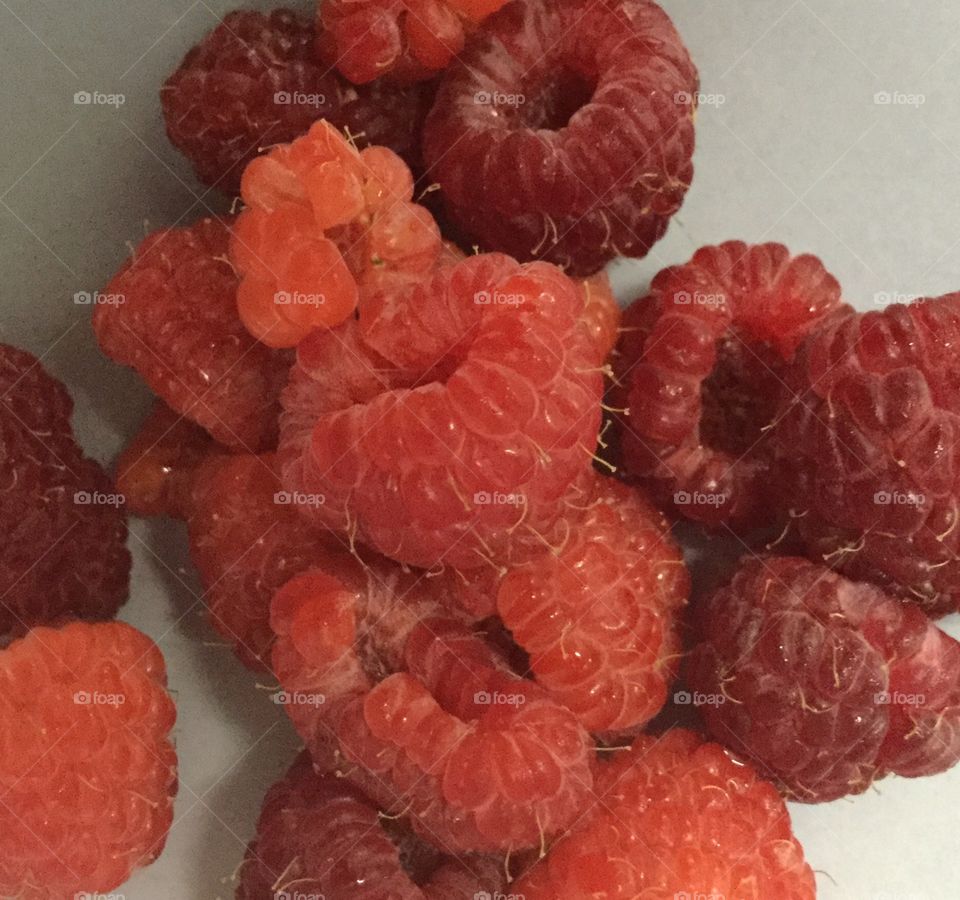 Juicy raspberries 