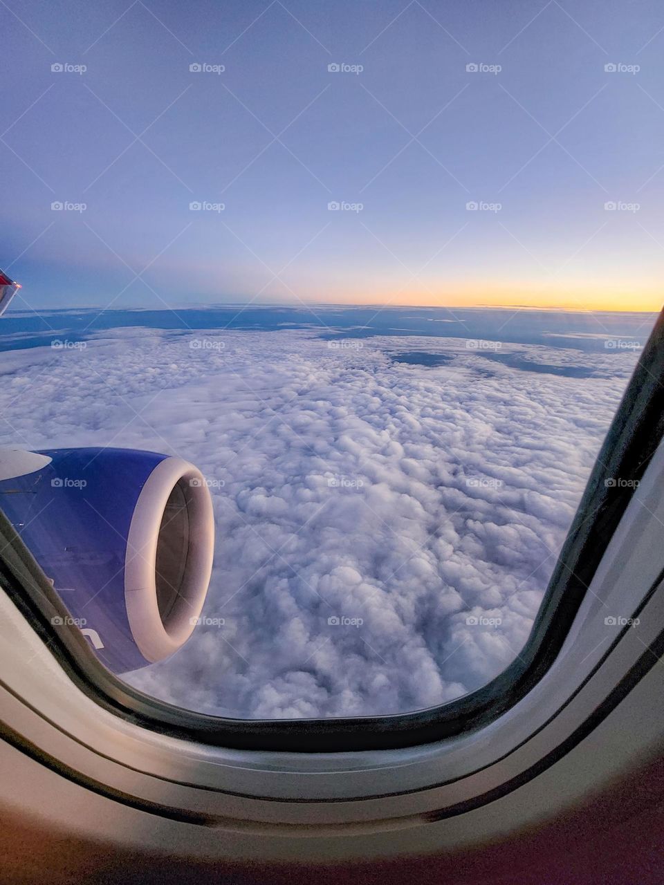 The circular inlet of a modern jet engine propels the aircraft and transports people around the world every day