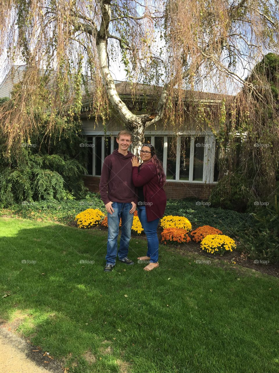 Autumn seen with couple