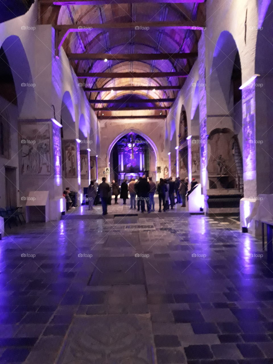 Sint Truiden church by lights event