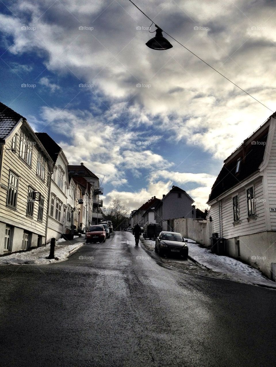 landscape norway street town by thmzgreen