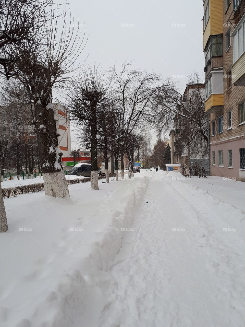 Winter landscape in  Cheboksary