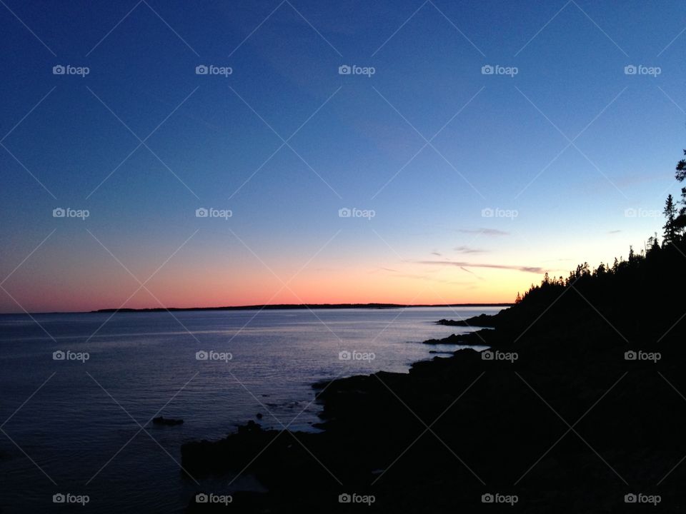 Sunset at Acadia National Park