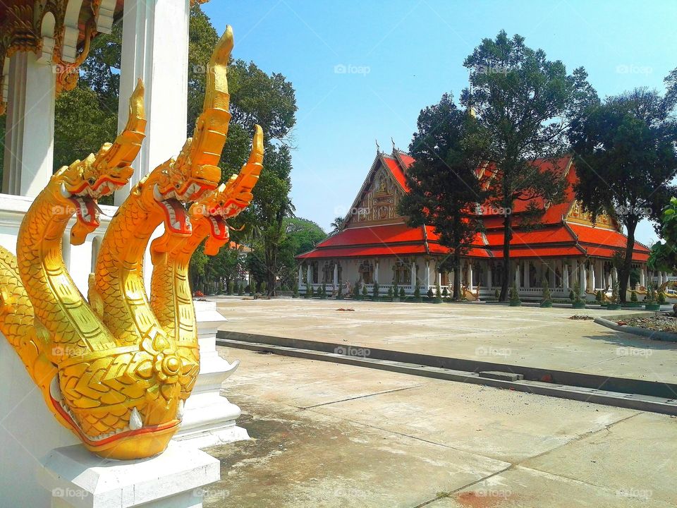 Laos, Vientiane, temple.